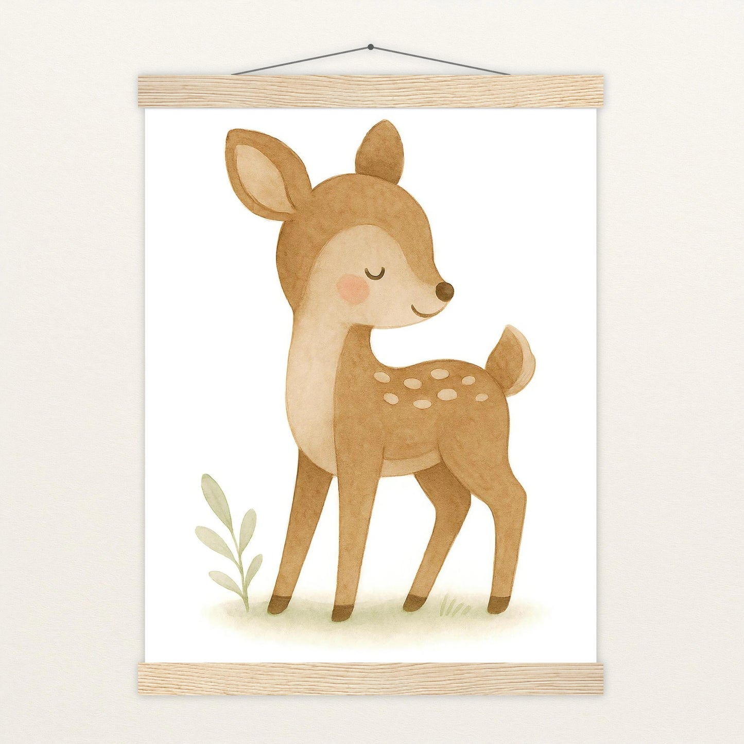 Ria das Reh Poster mit Leisten von tinylearner