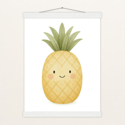 Obst: Ananas Poster mit Leisten von tinylearner