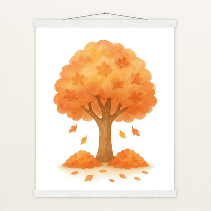 Ahornbaum Poster mit Leisten von tinylearner