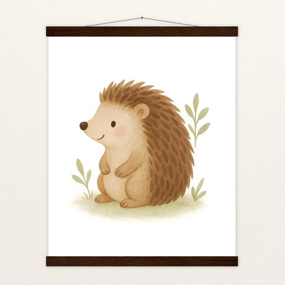 Iggi der Igel Poster mit Leisten von tinylearner