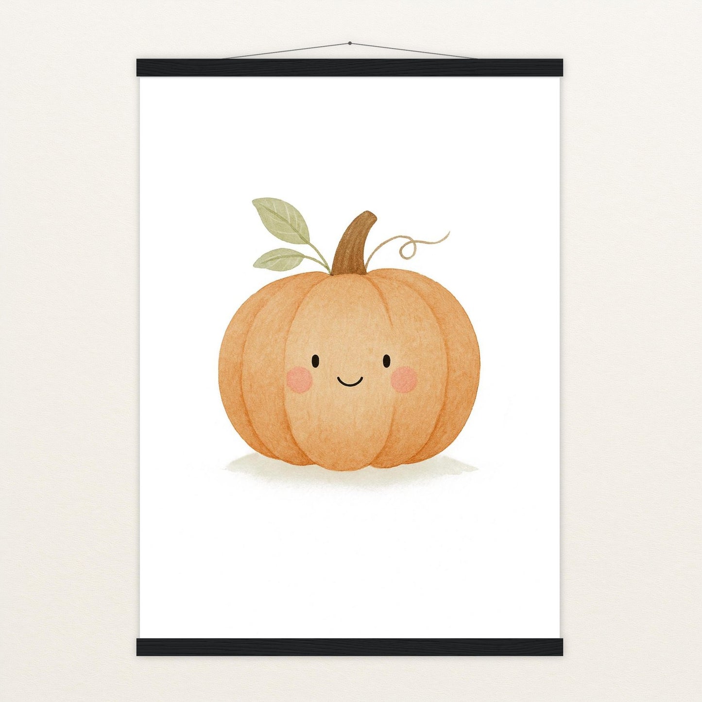 Gemüse: Kürbis Poster mit Leisten von tinylearner