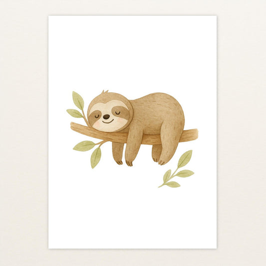 Fred das Faultier Poster von tinylearner