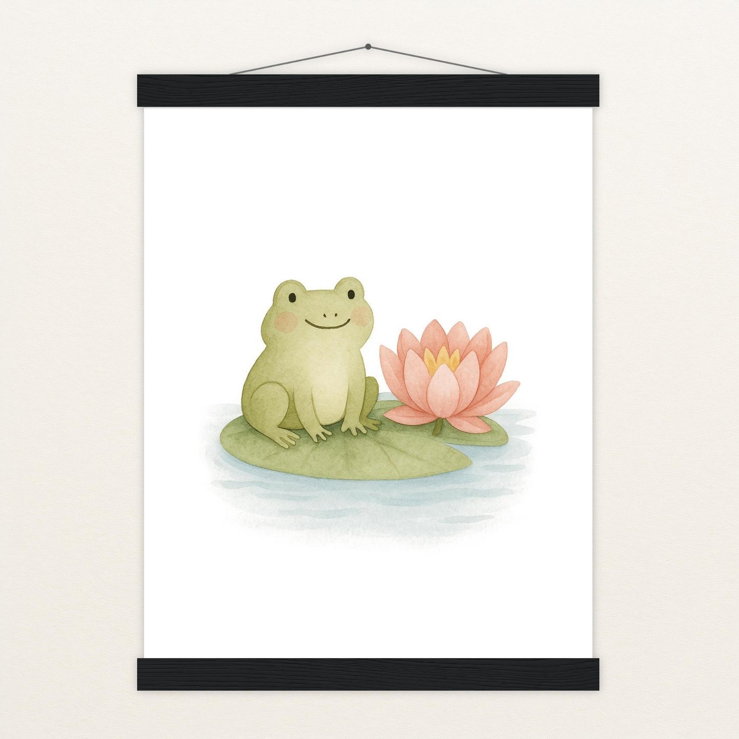 Flocke der Frosch Poster mit Leisten von tinylearner