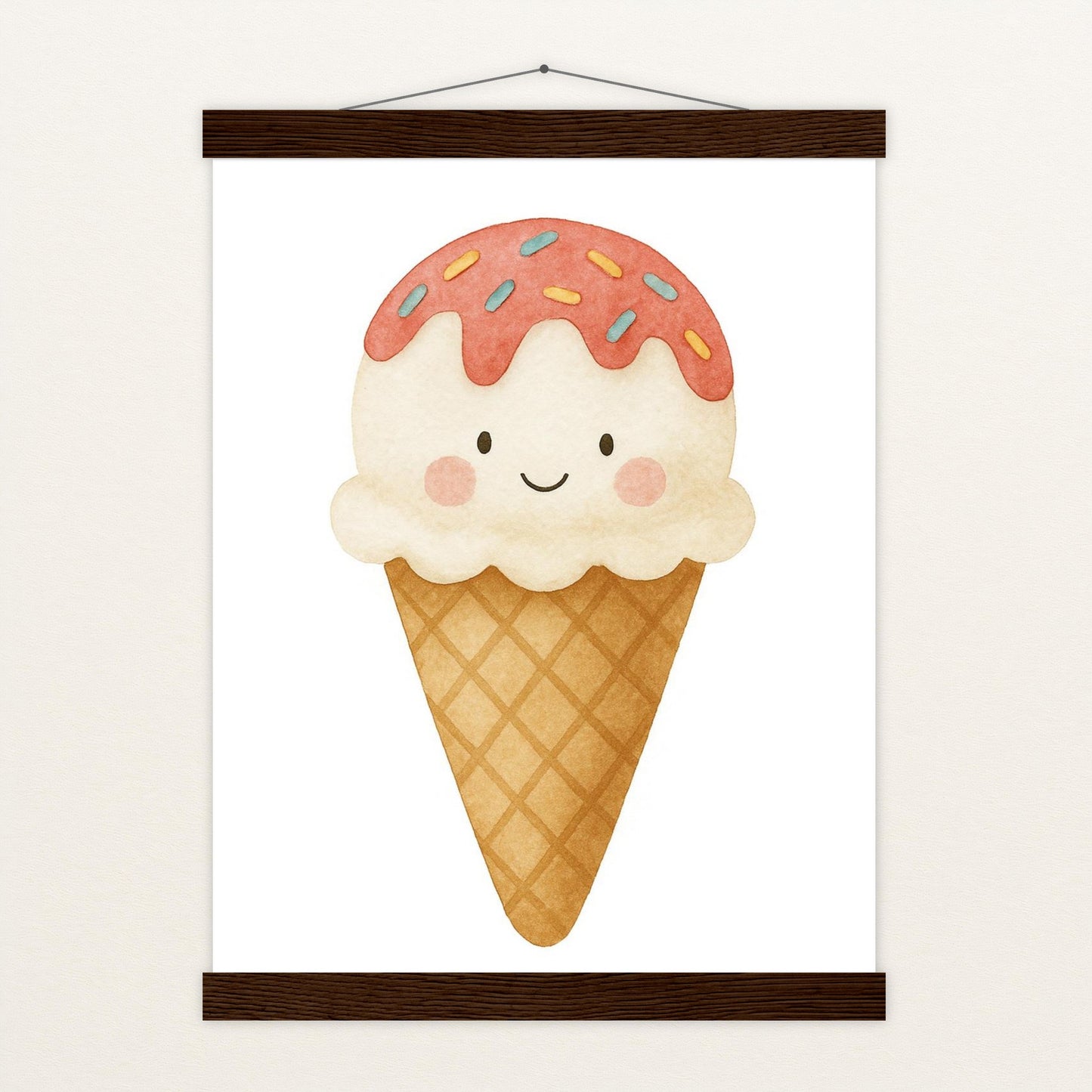 Süßes: Eiscreme Poster mit Leisten von tinylearner
