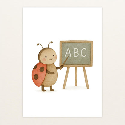 Marie der Marienenkäfer - Lehrer Poster von tinylearner