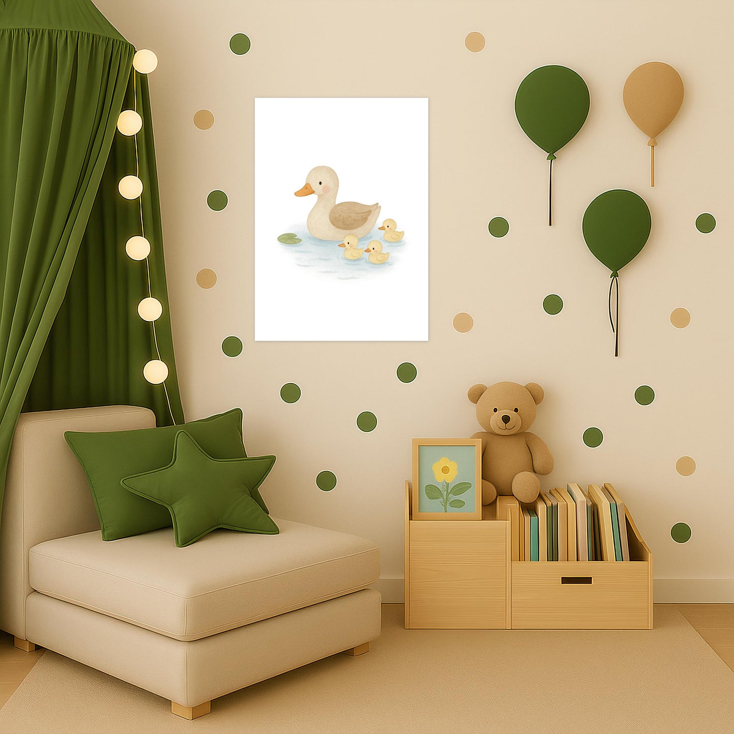 Gusi die Gans - Motiv: "Teich" Poster von tinylearner