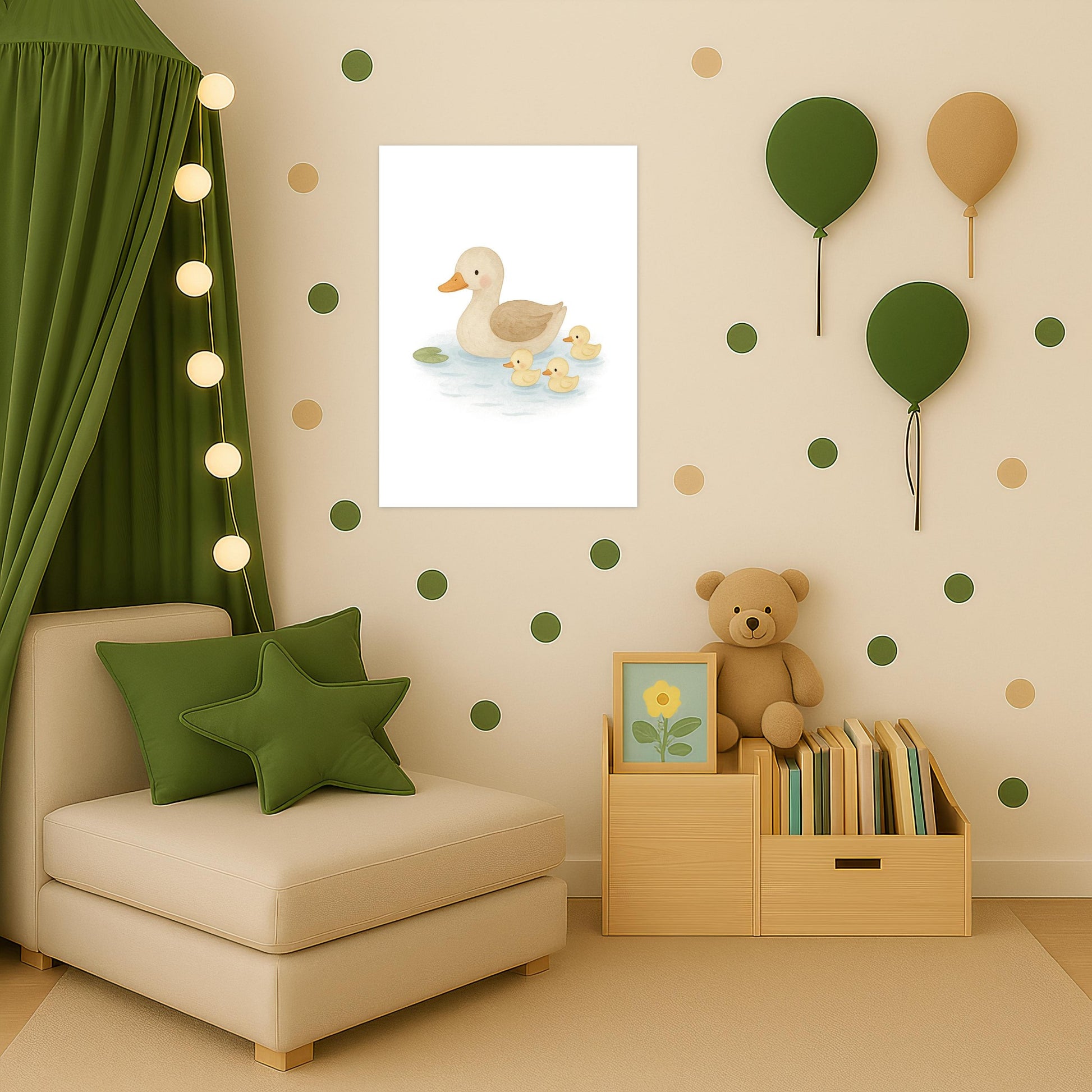 Gusi die Gans - Motiv: "Teich" Poster von tinylearner