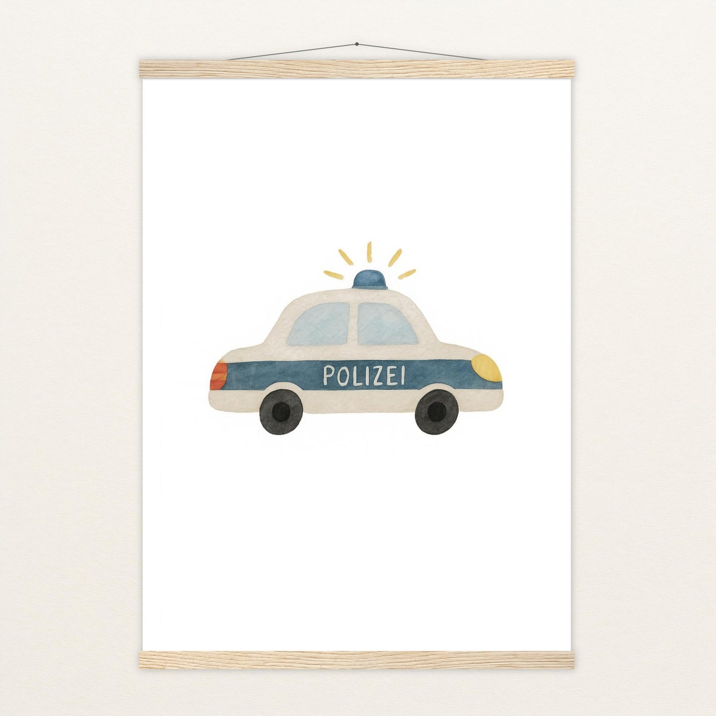 Polizei Poster mit Leisten von tinylearner