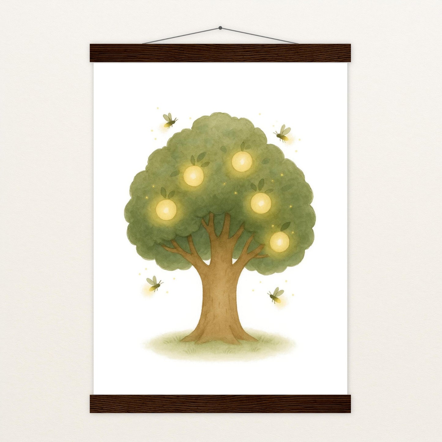 Leuchtbaum Poster mit Leisten von tinylearner