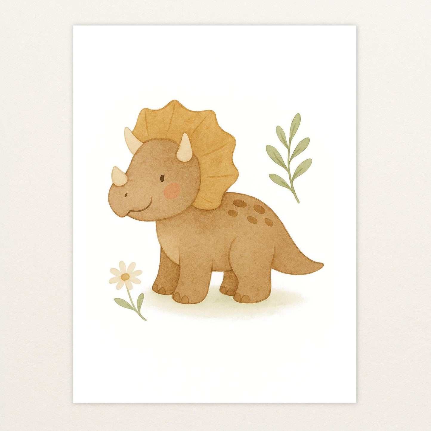 Dinosaurier Triceratops Poster von tinylearner