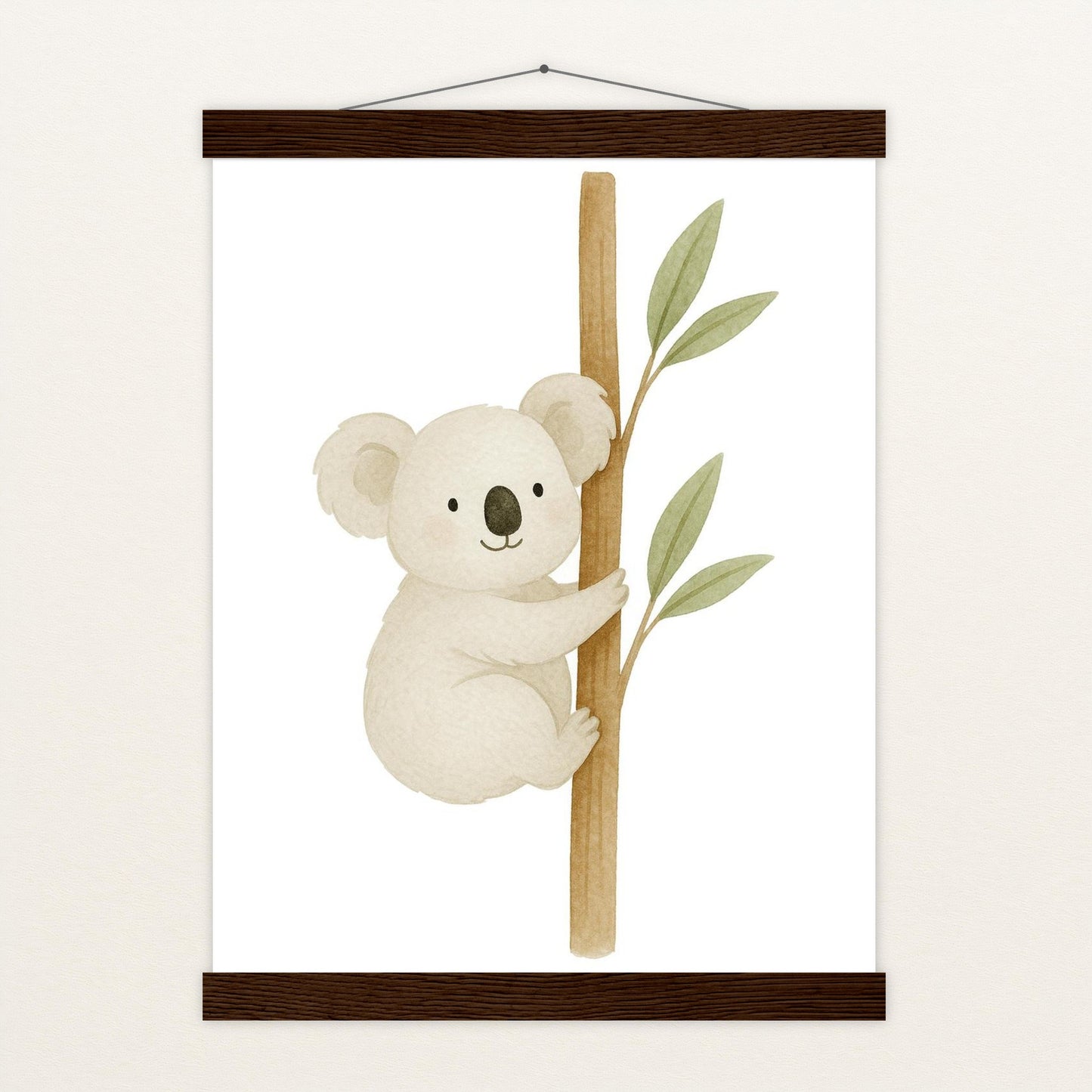 Kori der Koala Poster mit Leisten von tinylearner