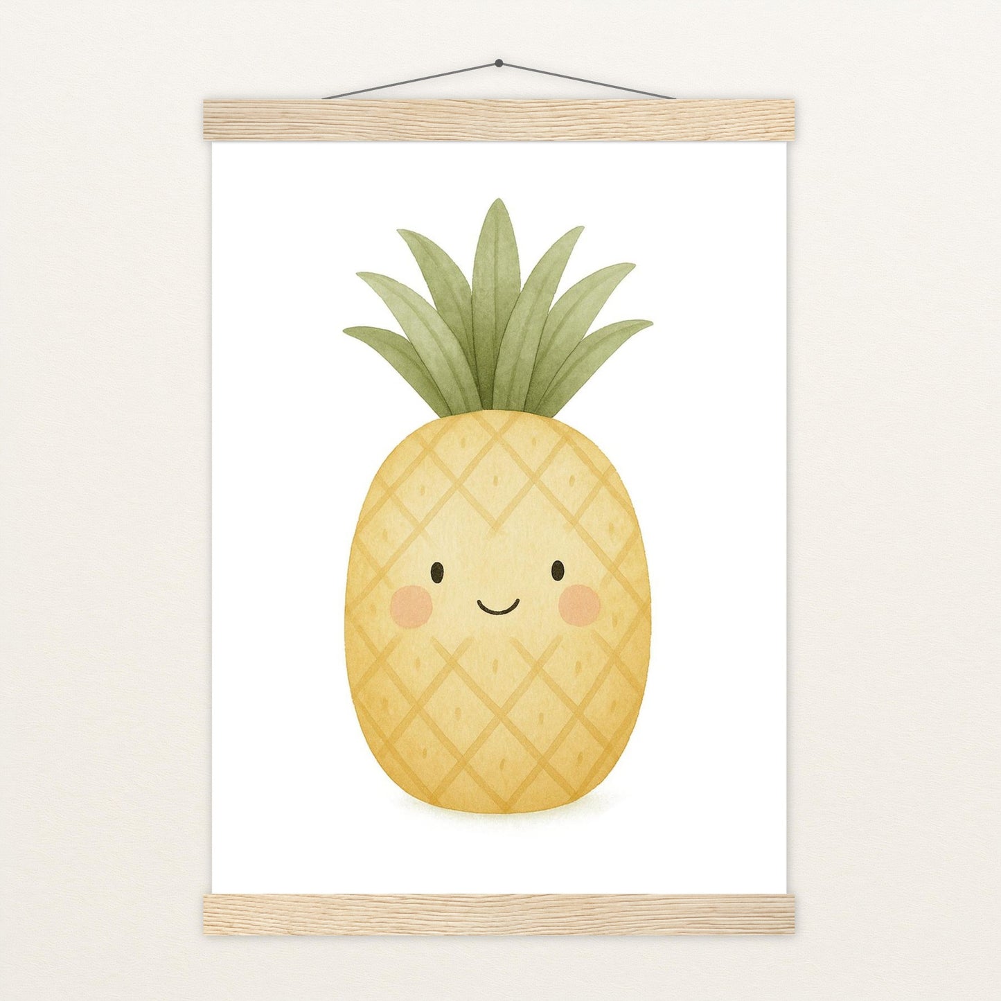 Obst: Ananas Poster mit Leisten von tinylearner