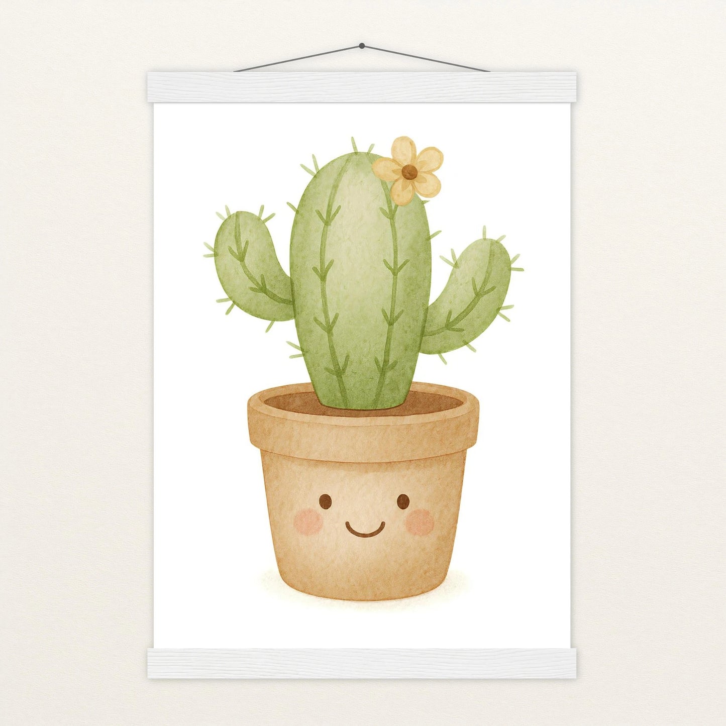 Kaktus Poster mit Leisten von tinylearner