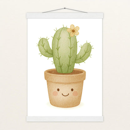 Kaktus Poster mit Leisten von tinylearner