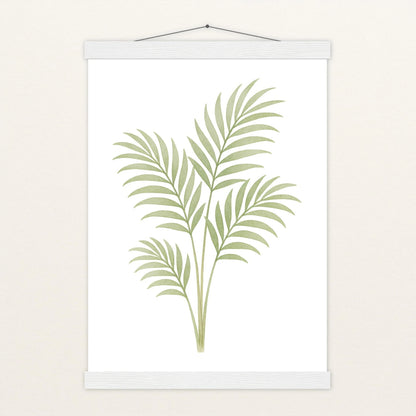 Howea-Blatt Poster mit Leisten von tinylearner