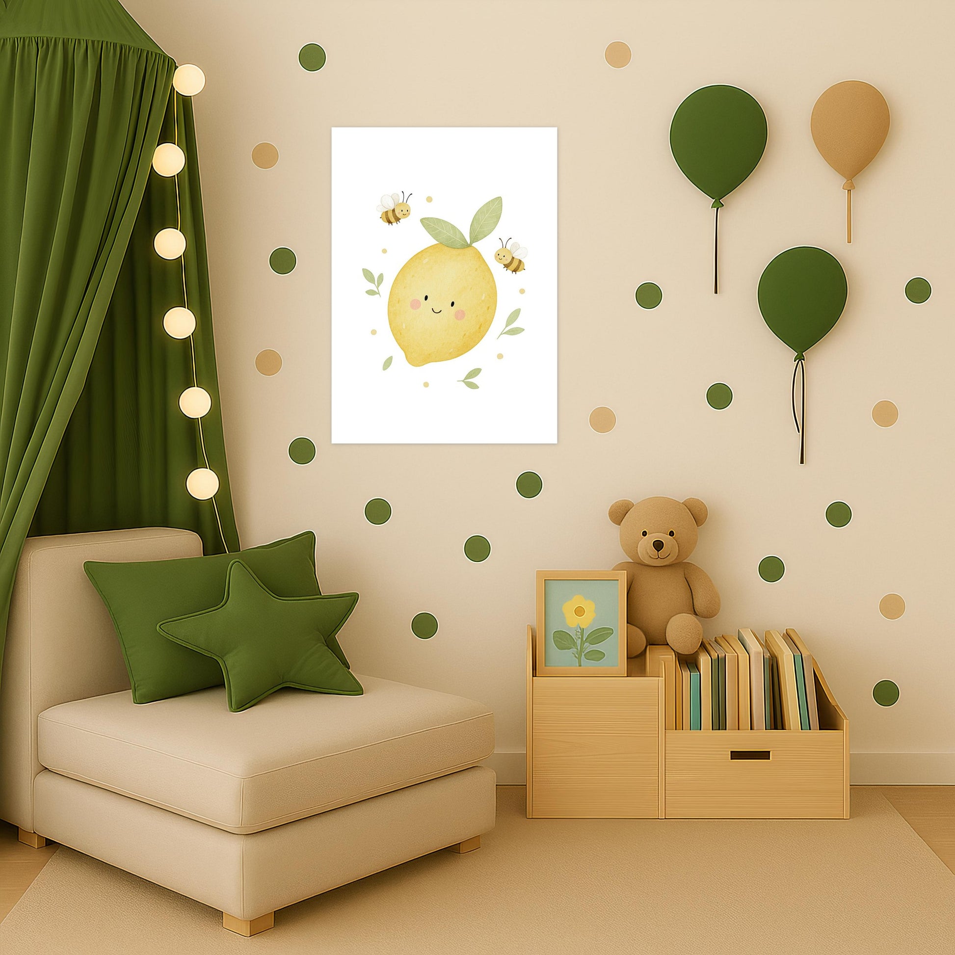 Obst: Zitrone Poster von tinylearner