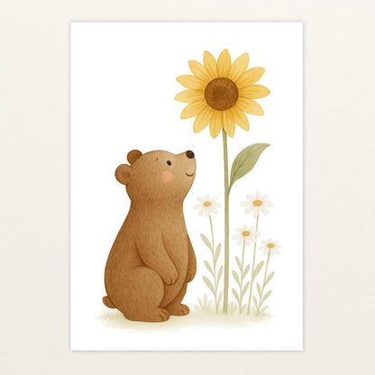 Balu der Bär - Motiv: "Sonnenblume" Poster von tinylearner
