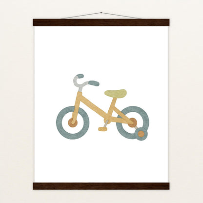 Fahrrad Poster mit Leisten von tinylearner