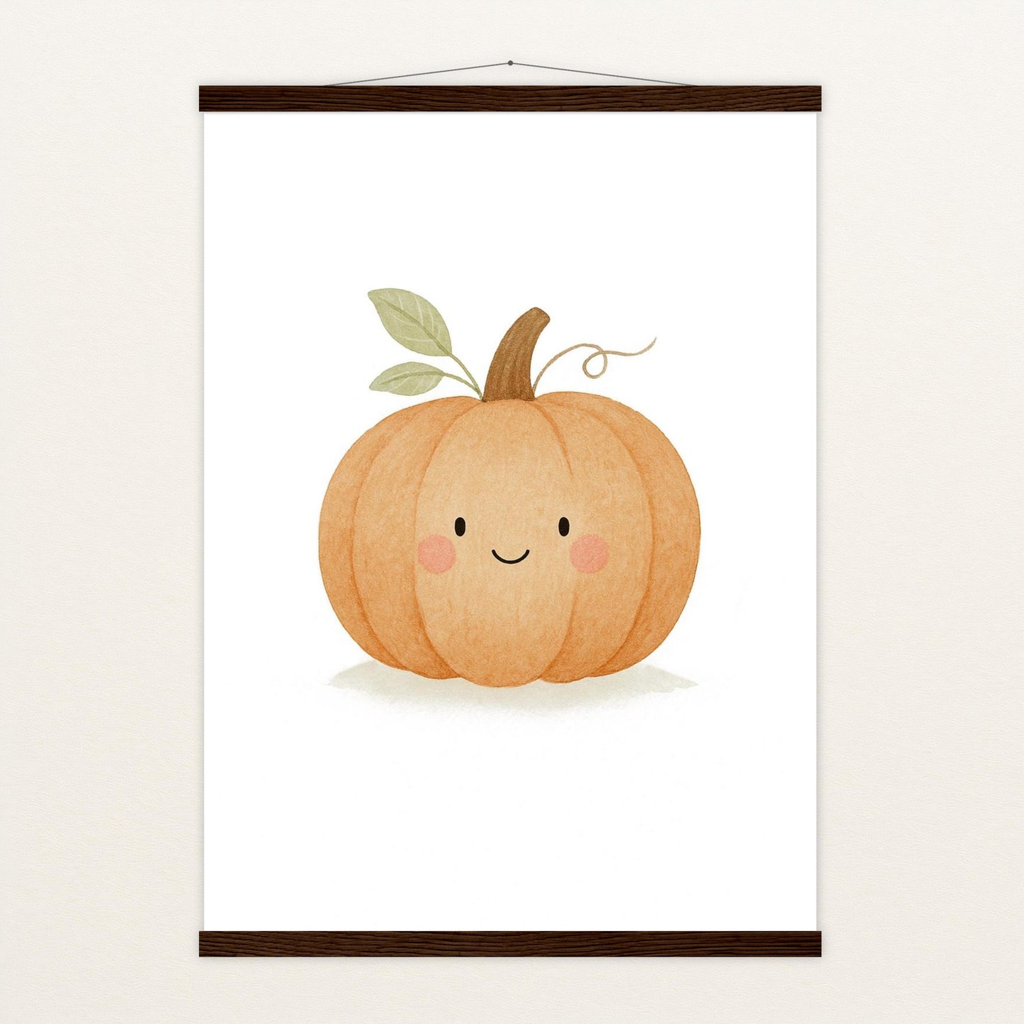 Gemüse: Kürbis Poster mit Leisten von tinylearner