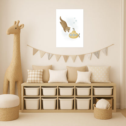 Otti der Otter - Motiv: "U-Boot" Poster von tinylearner