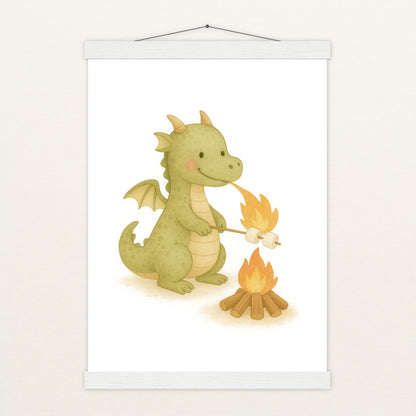Drax der Drache - Motiv: "Marshmallows" Poster mit Leisten von tinylearner