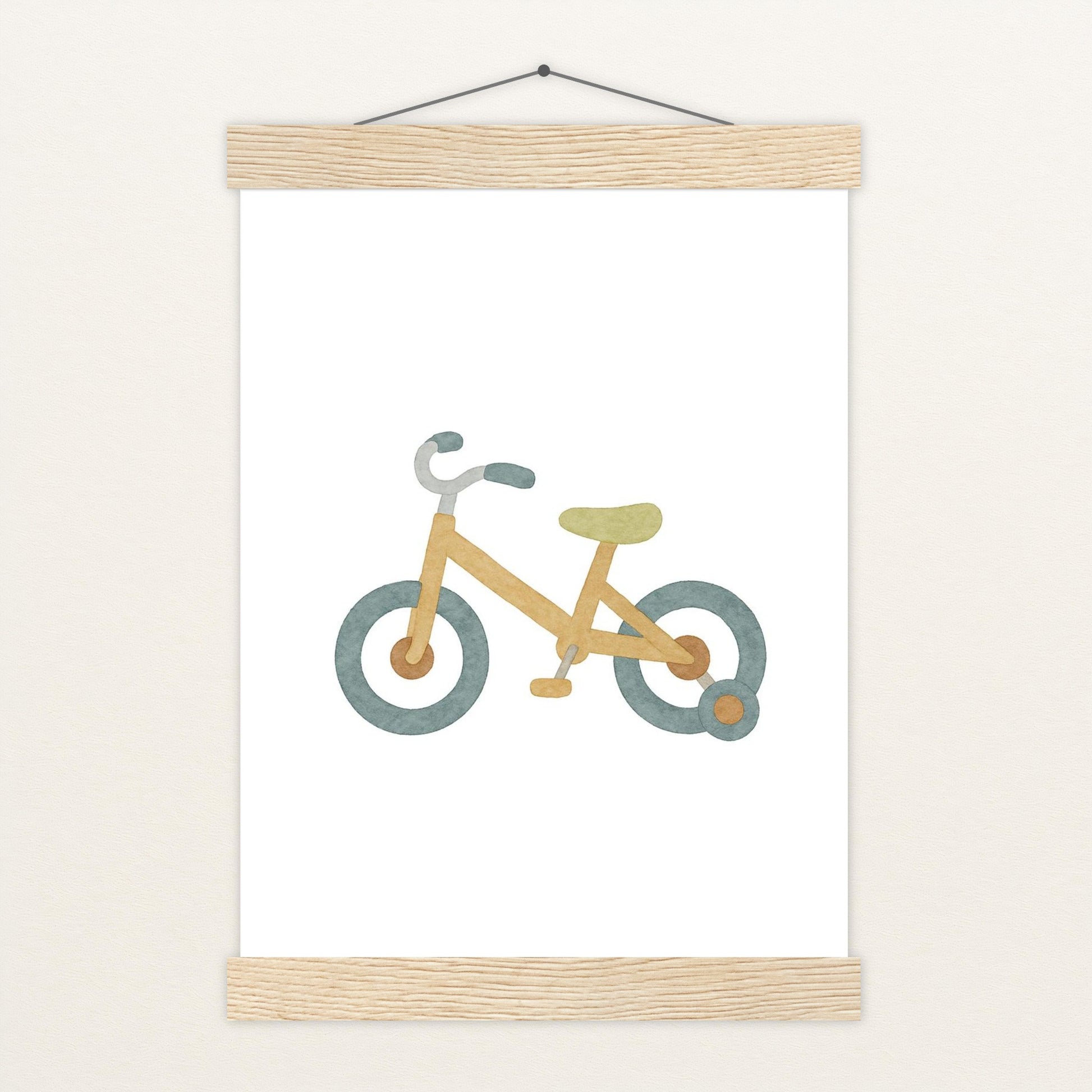 Fahrrad Poster mit Leisten von tinylearner