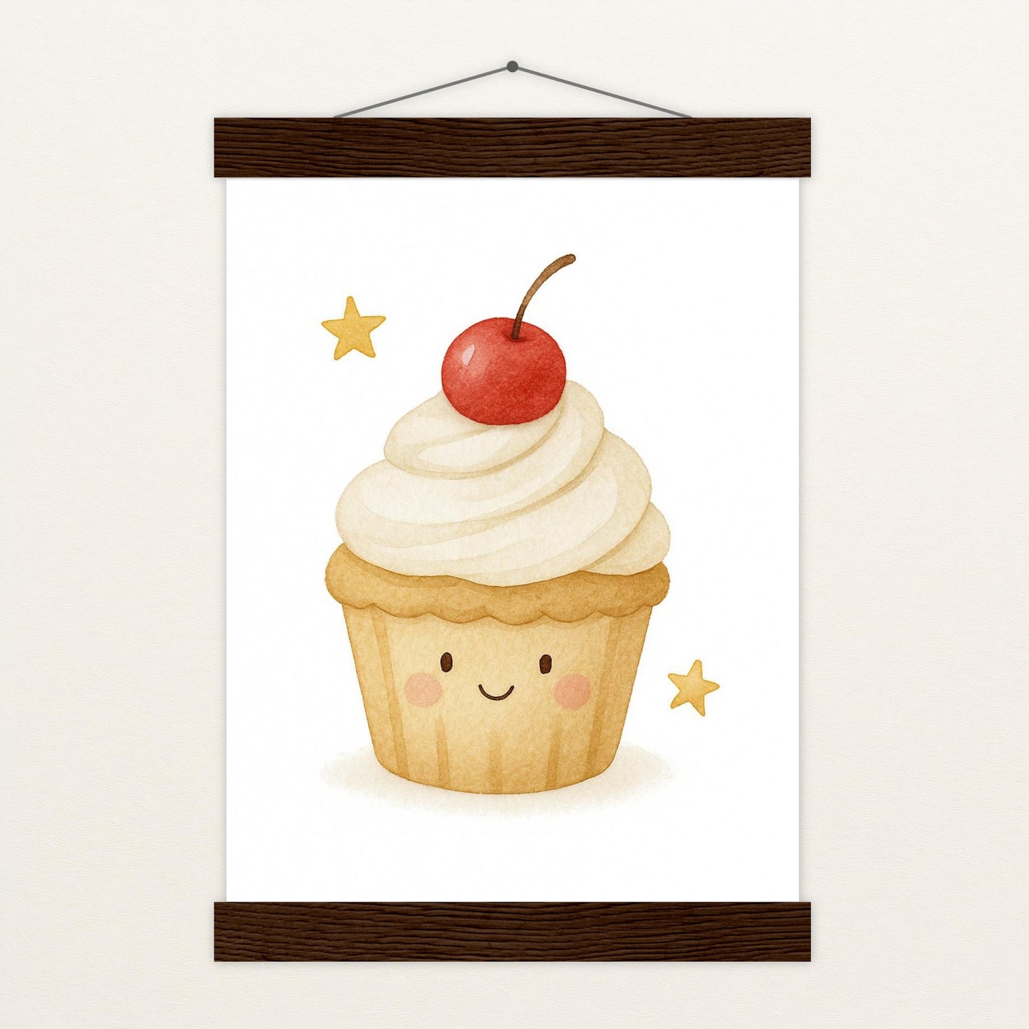 Süßes: Cupcake Poster mit Leisten von tinylearner