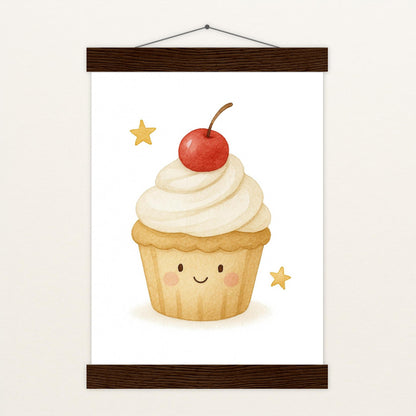 Süßes: Cupcake Poster mit Leisten von tinylearner