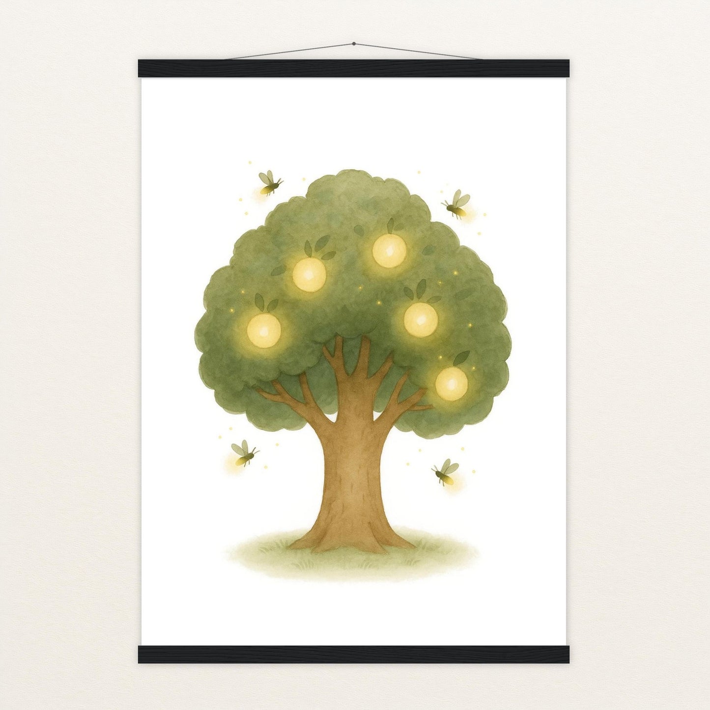 Leuchtbaum Poster mit Leisten von tinylearner