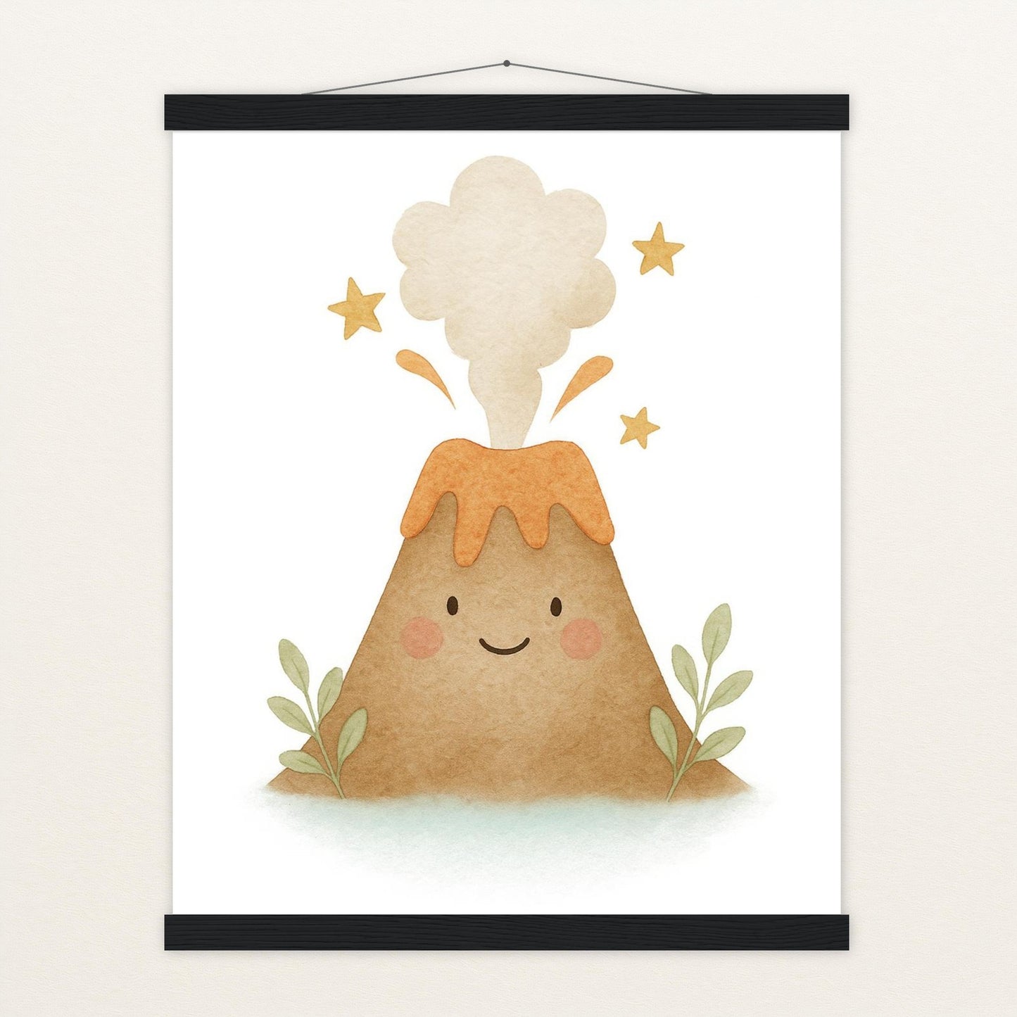 Vulkan Poster mit Leisten von tinylearner