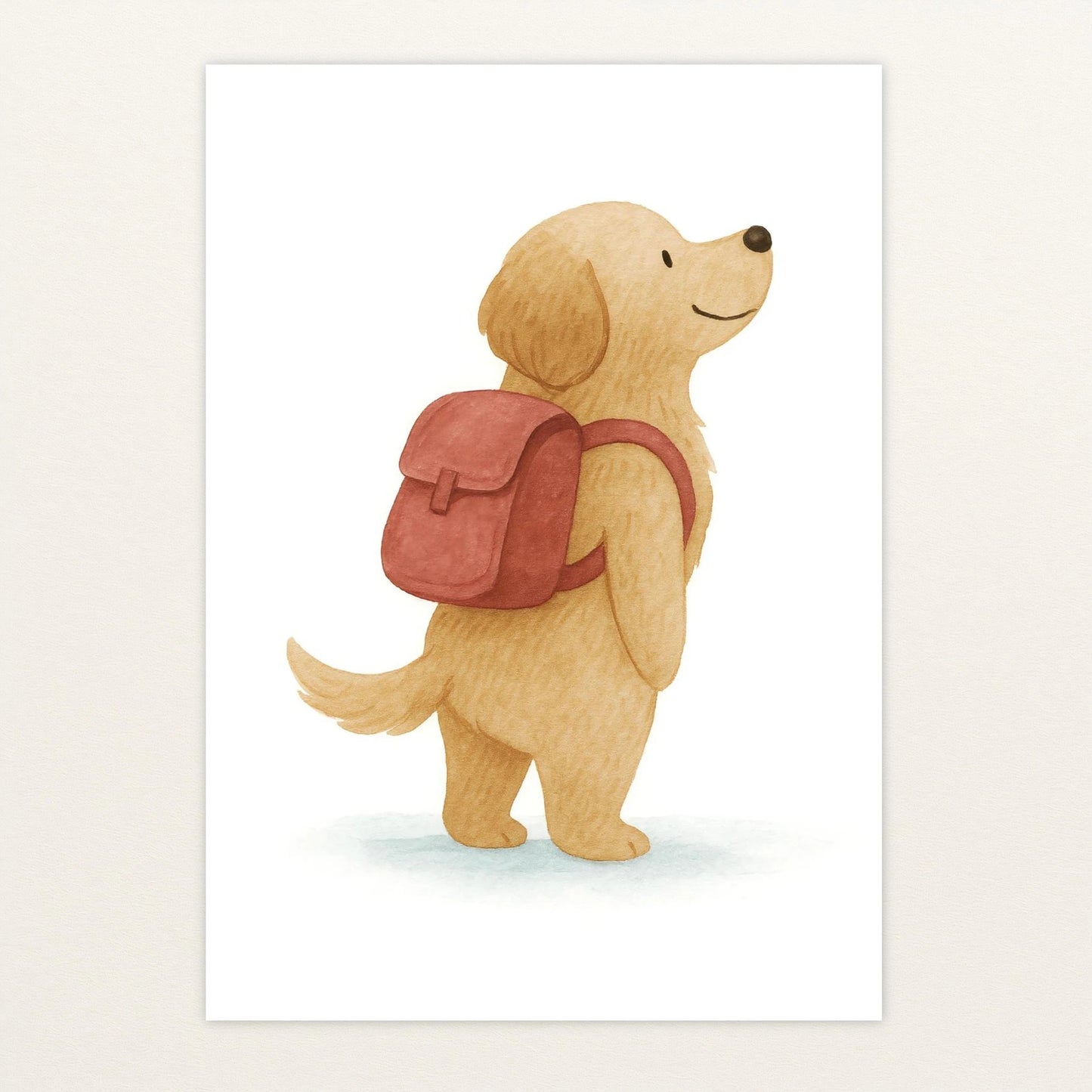 Hugo der Hund - Motiv: "Rucksack" Poster von tinylearner