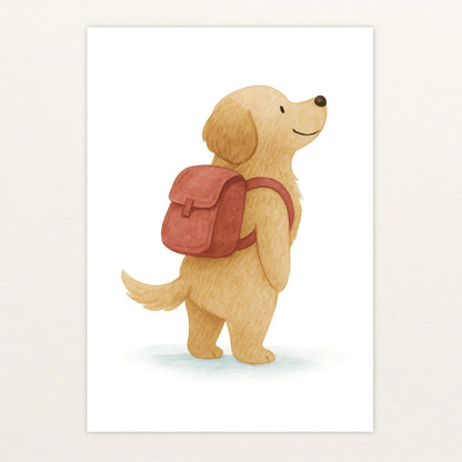 Hugo der Hund - Motiv: "Rucksack" Poster von tinylearner