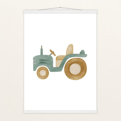 Traktor Poster mit Leisten von tinylearner