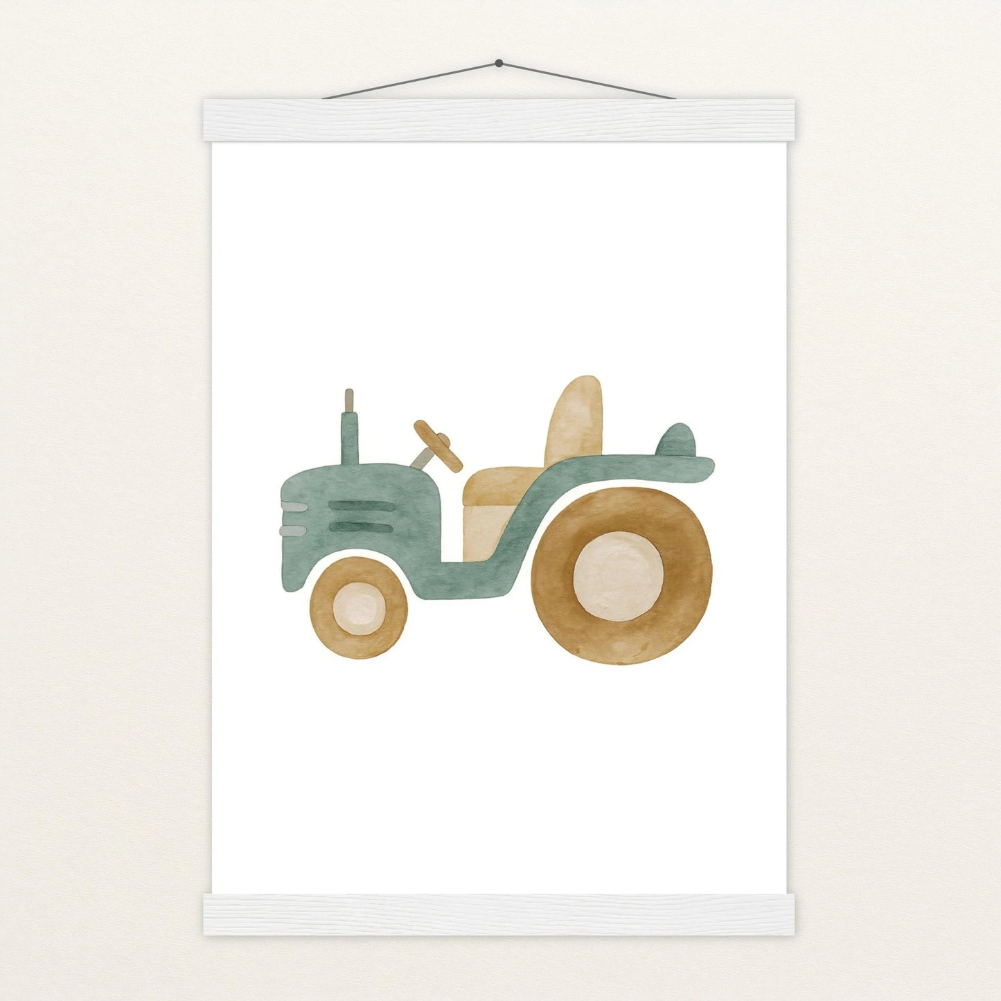 Traktor Poster mit Leisten von tinylearner