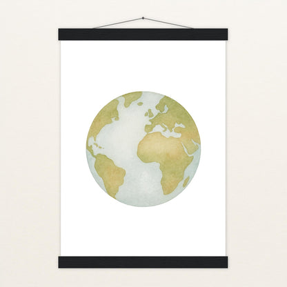 Erde Poster mit Leisten von tinylearner