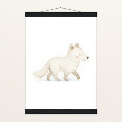 Pino der Polarfuchs Poster mit Leisten von tinylearner
