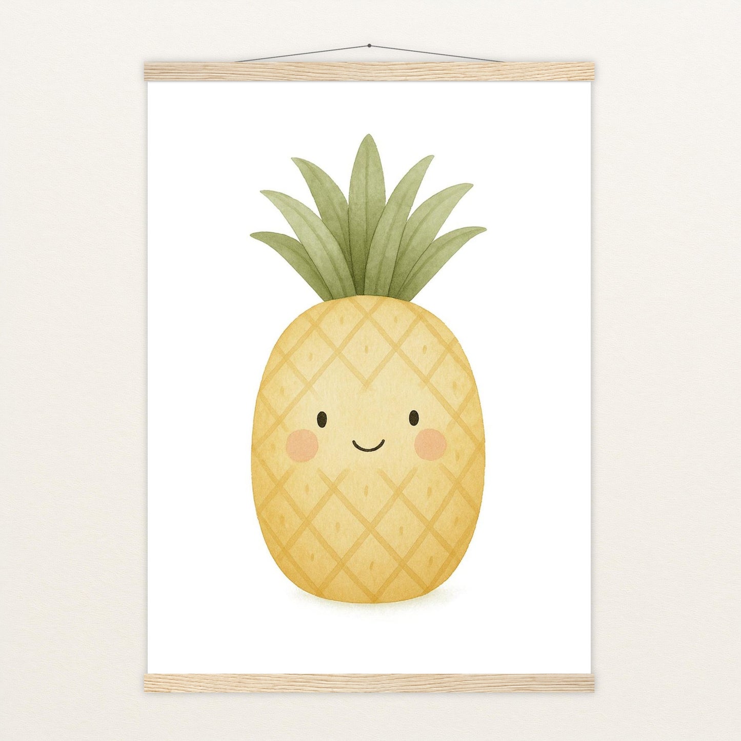 Obst: Ananas Poster mit Leisten von tinylearner