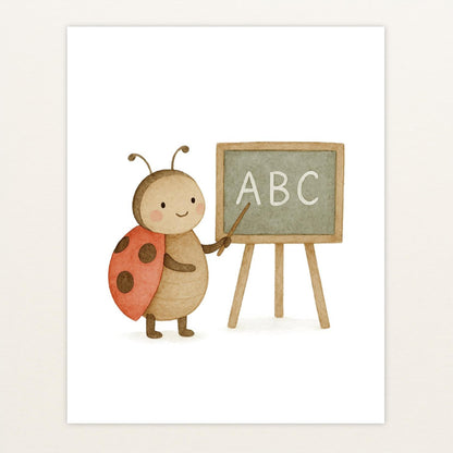 Marie der Marienenkäfer - Lehrer Poster von tinylearner