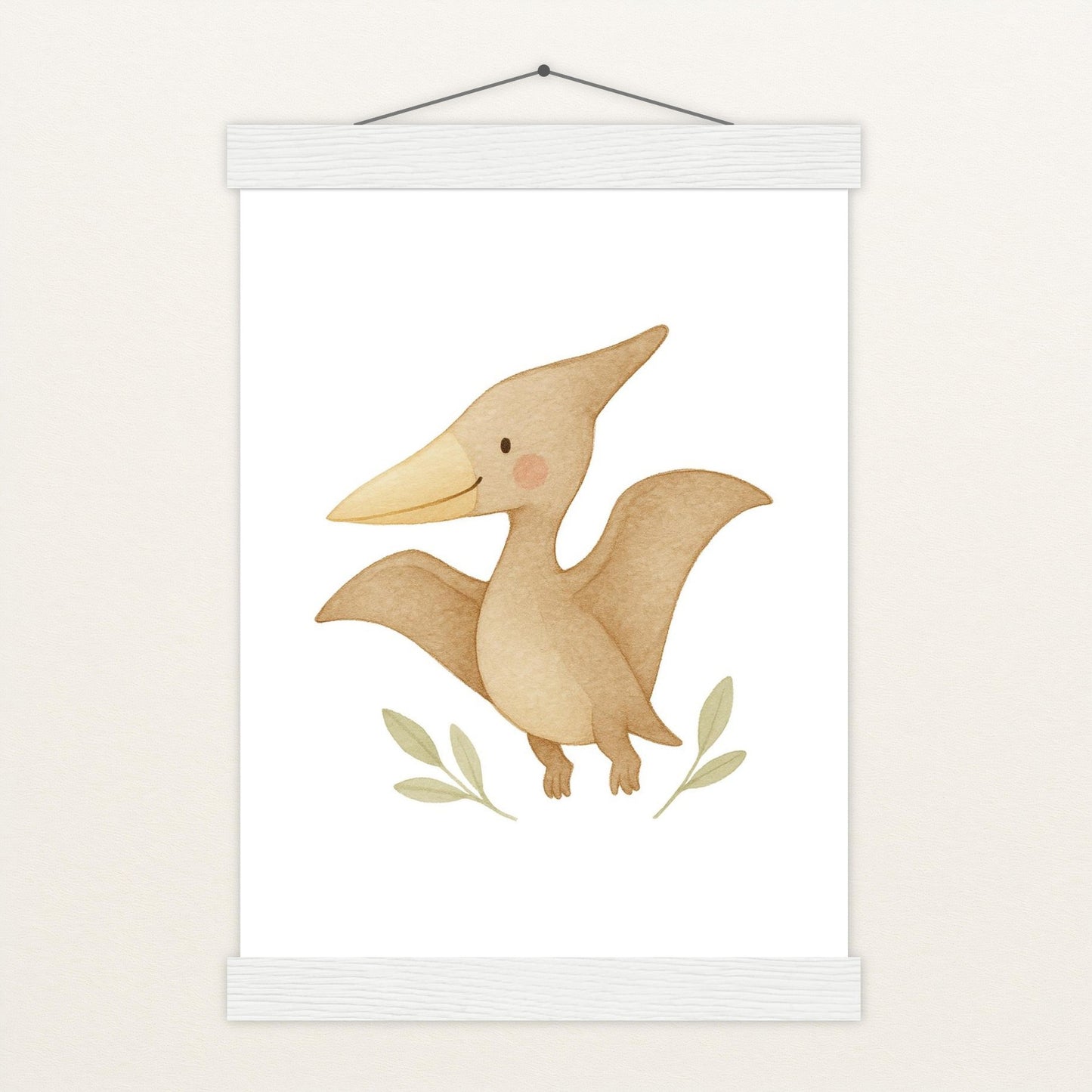 Dinosaurier Pteranodon Poster mit Leisten von tinylearner