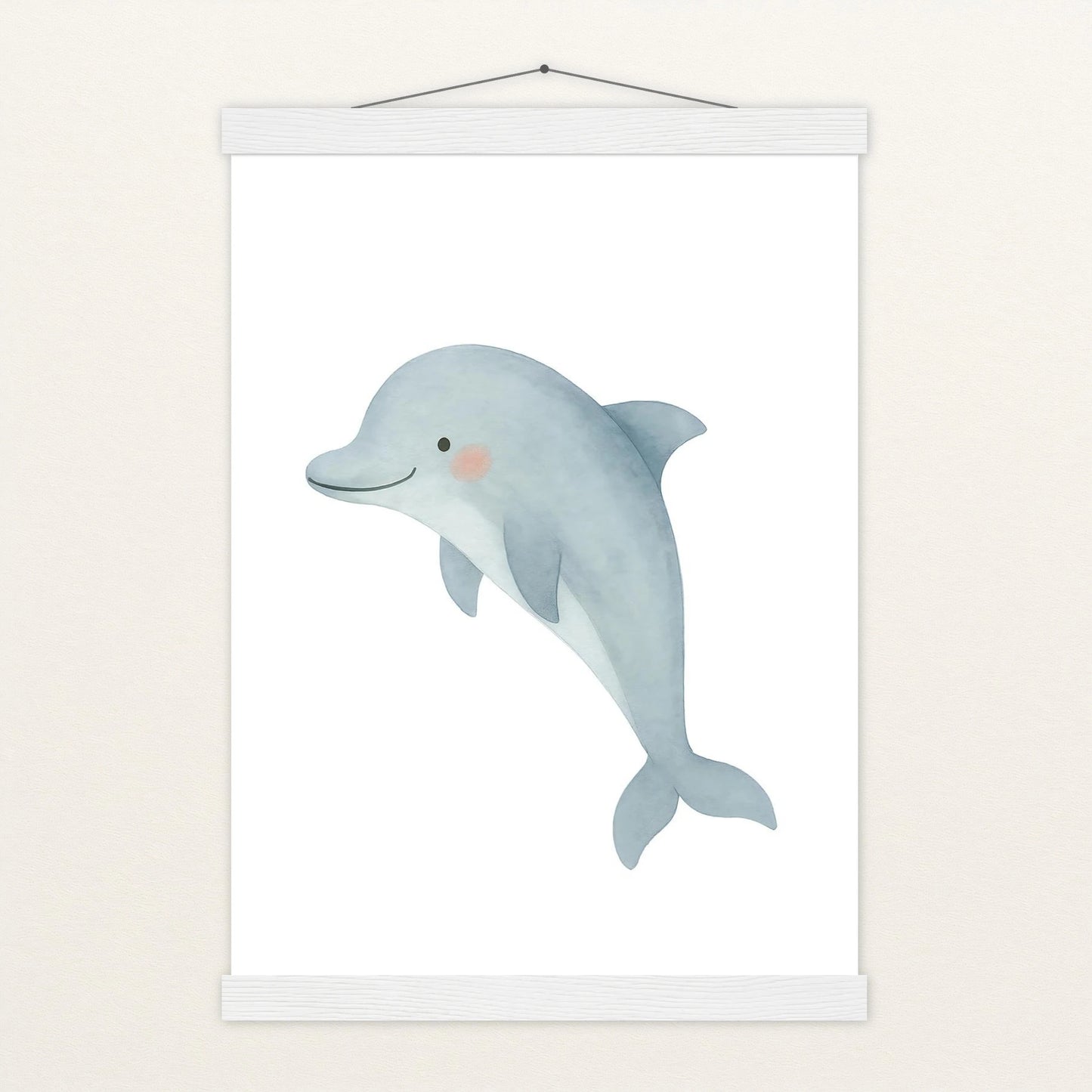 Dora der Delfin Poster mit Leisten von tinylearner