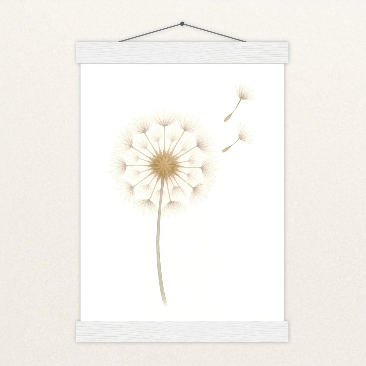 Löwenzahn Poster mit Leisten von tinylearner