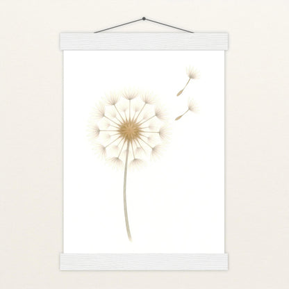 Löwenzahn Poster mit Leisten von tinylearner