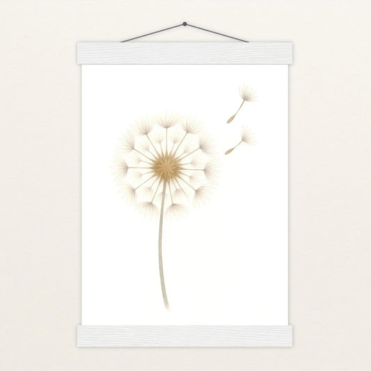 Löwenzahn Poster mit Leisten von tinylearner