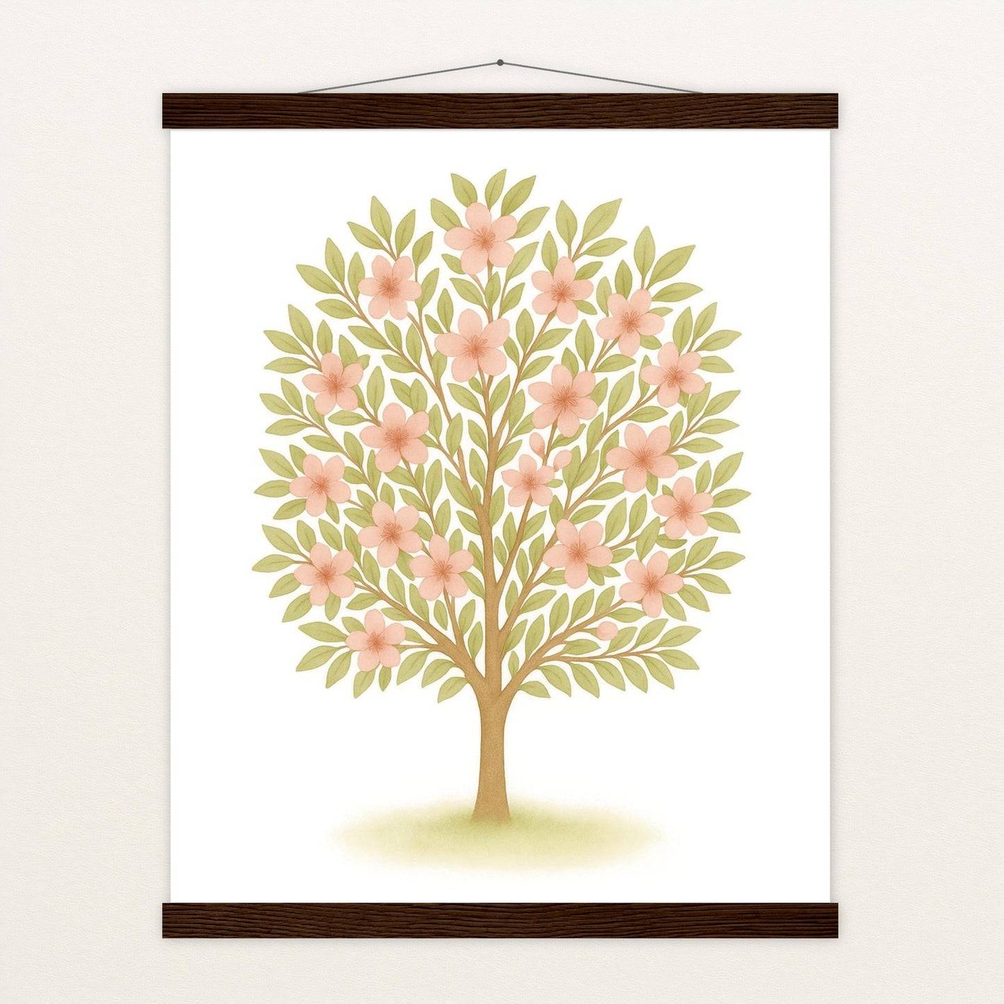 Kirschbaum Poster mit Leisten von tinylearner