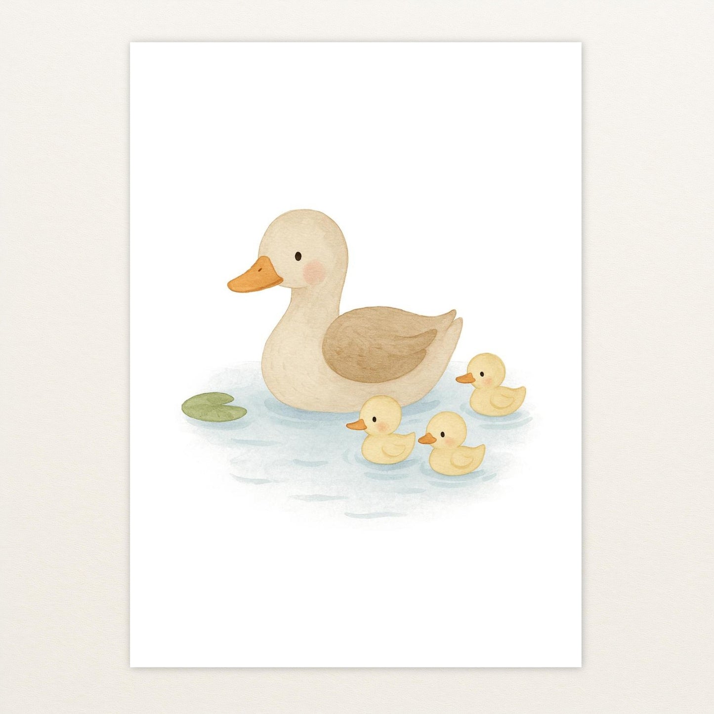 Gusi die Gans - Motiv: "Teich" Poster von tinylearner