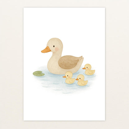 Gusi die Gans - Motiv: "Teich" Poster von tinylearner