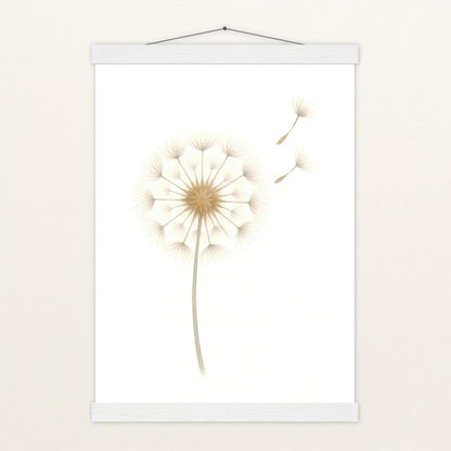 Löwenzahn Poster mit Leisten von tinylearner