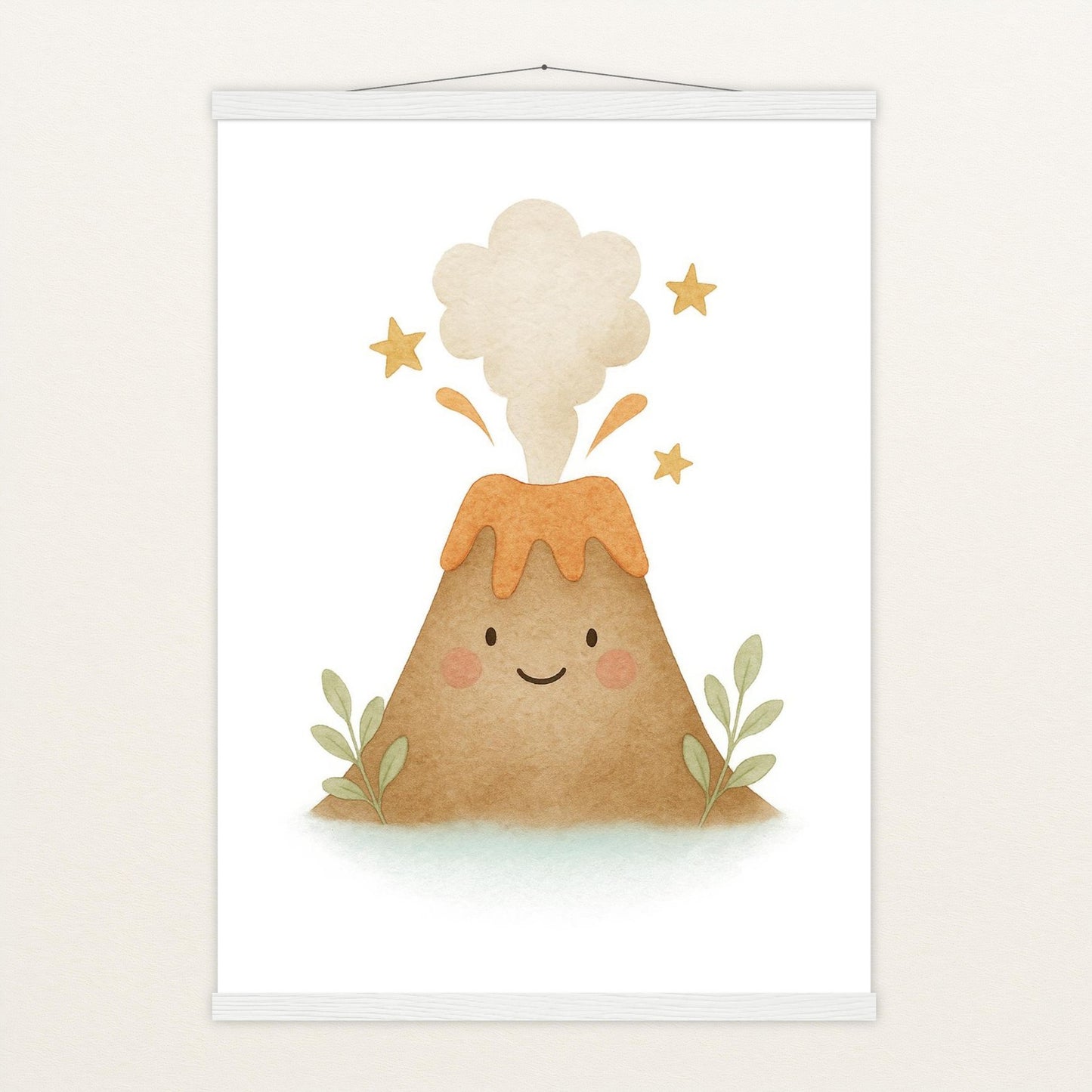 Vulkan Poster mit Leisten von tinylearner