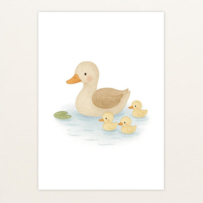 Gusi die Gans - Motiv: "Teich" Poster von tinylearner