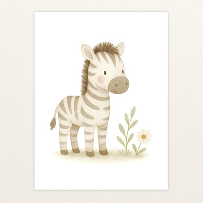 Zinni das Zebra Poster von tinylearner